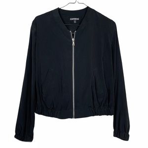 Express Black Bomber Jacket